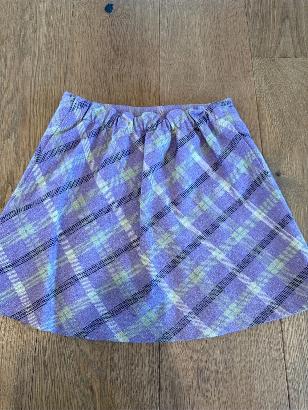 Vintage Talbots Kids Plaid Wool Skirt - 6